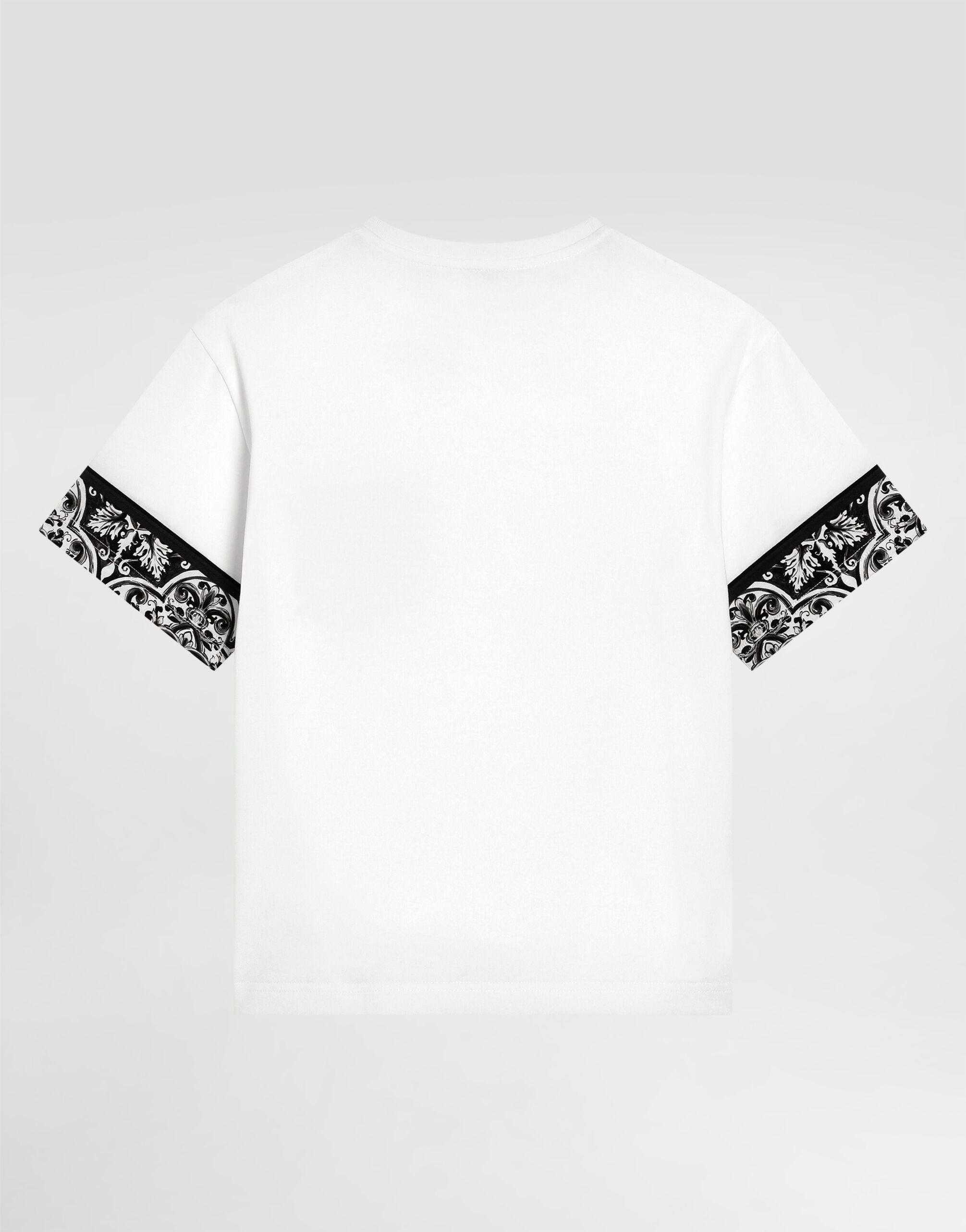 マルチカラーのボーイズ マヨリカプリント ジャージー Tシャツ