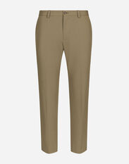Dolce & Gabbana Stretch cotton and cashmere pants Brown GP01PTFU60L