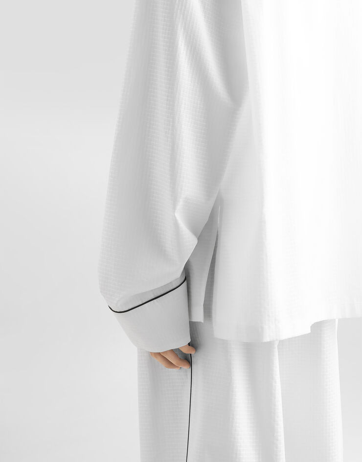 Dolce & Gabbana Structured cotton vanity shirt White G5OI9TFU5YX