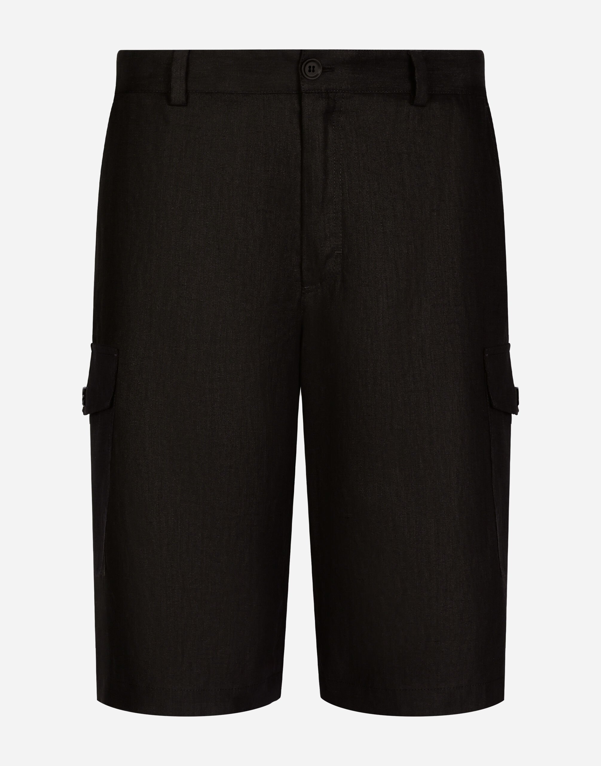 Dolce & Gabbana Linen cargo shorts with tag Print GVCRATHI1QB