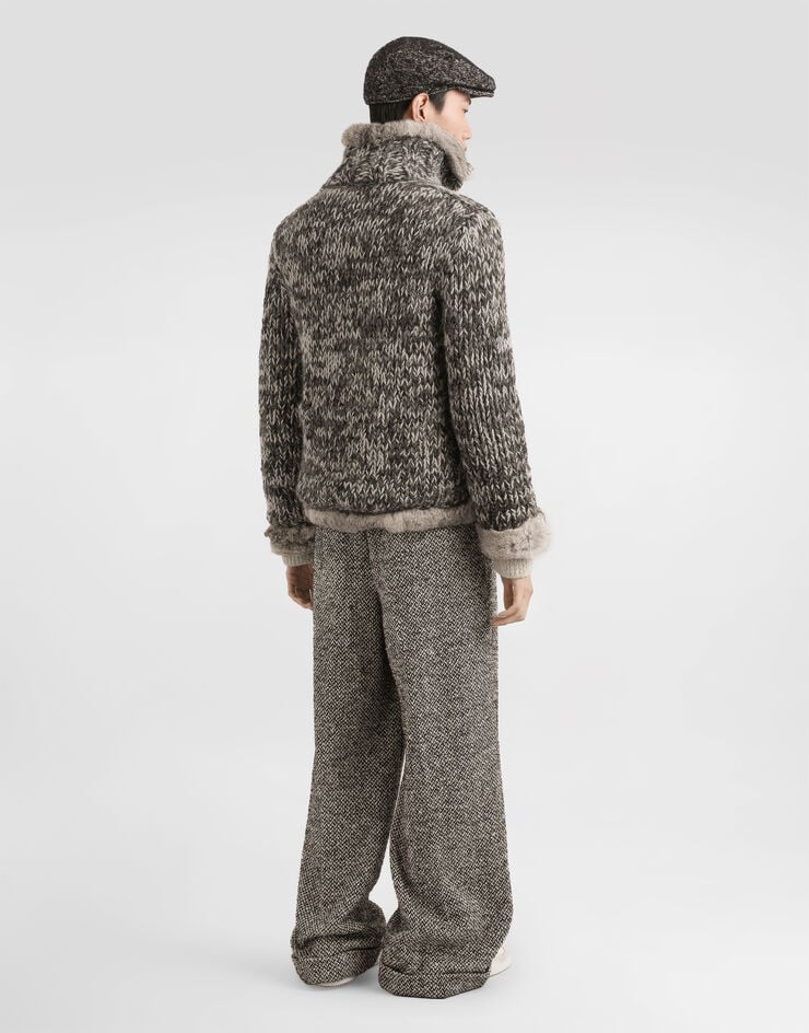 Dolce & Gabbana Wool and cashmere cardigan with buttons Grey GXS13TJCMD7