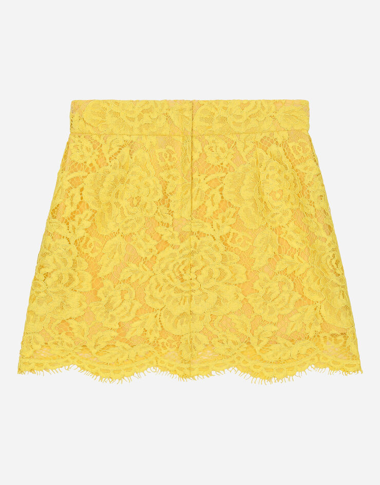 Dolce & Gabbana Lace skirt Yellow L54I88HLM7L