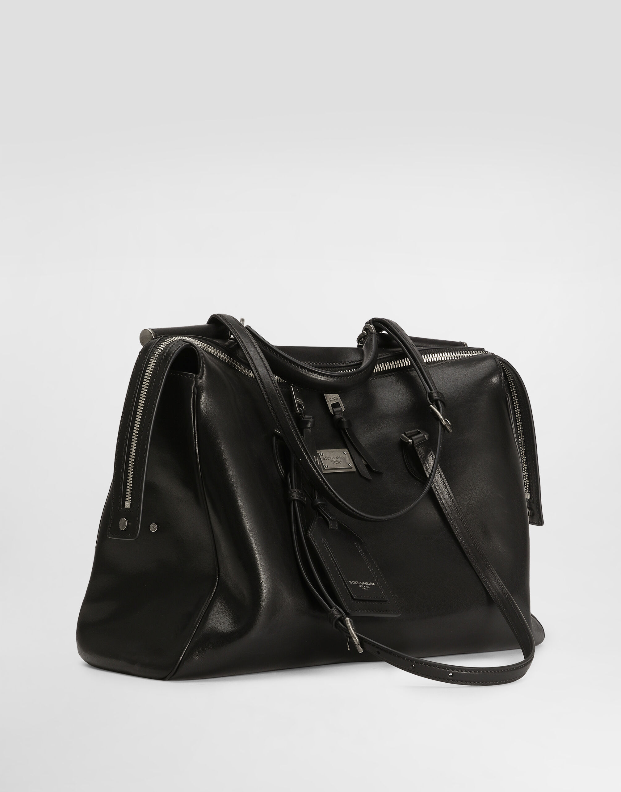 Vittoria calfskin bag in Black for Men | Dolce&Gabbana® US