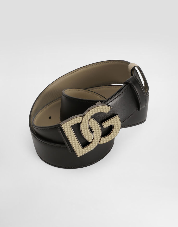 Dolce & Gabbana Calfskin belt Multicolor BC4966AZ345