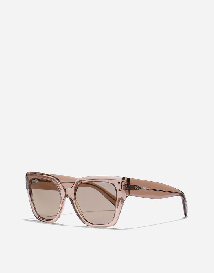Dolce & Gabbana DG Sharped sunglasses Кэмел, прозрачный VG447AVP25A