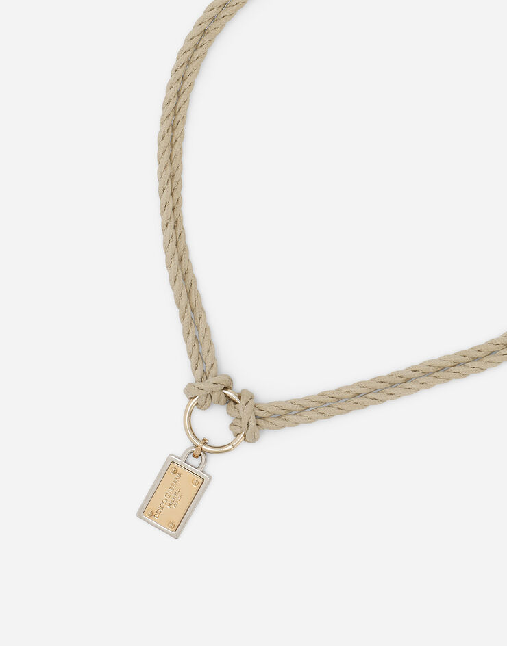 Dolce & Gabbana “Marina” cord necklace Beige WNQ1M3W1111