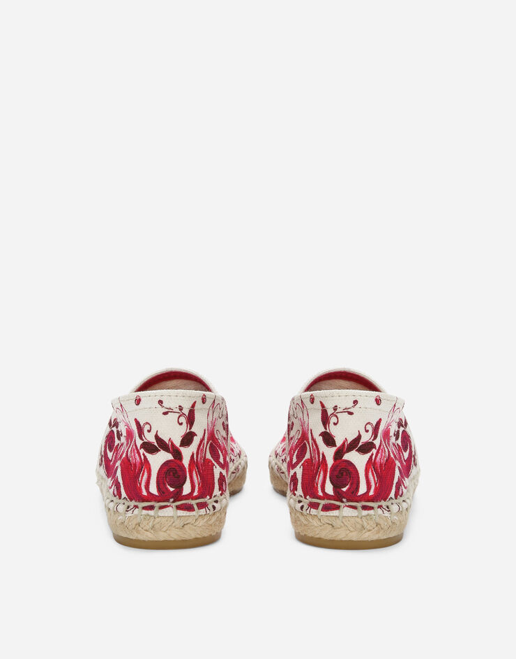 Dolce&Gabbana Espadrilles en toile imprimée Multicolore D00230AF418