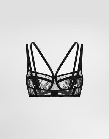 Dolce & Gabbana Lace balconette bra Black O1C61TONO24