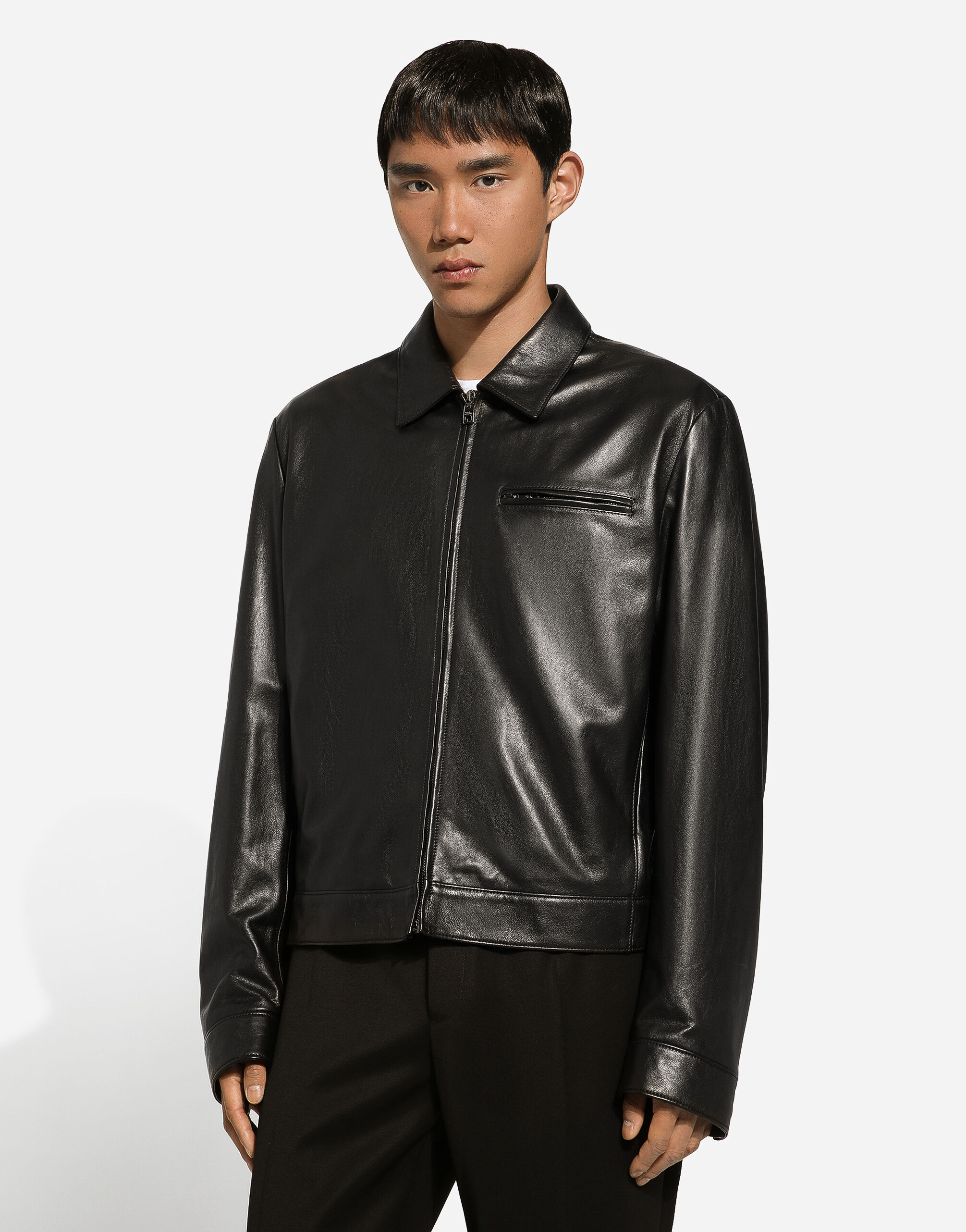 ブラックのメンズ Lambskin jacket | Dolce&Gabbana®