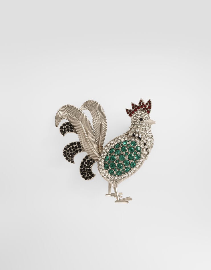 Dolce & Gabbana Broche de gallo  WPS1A5W1111