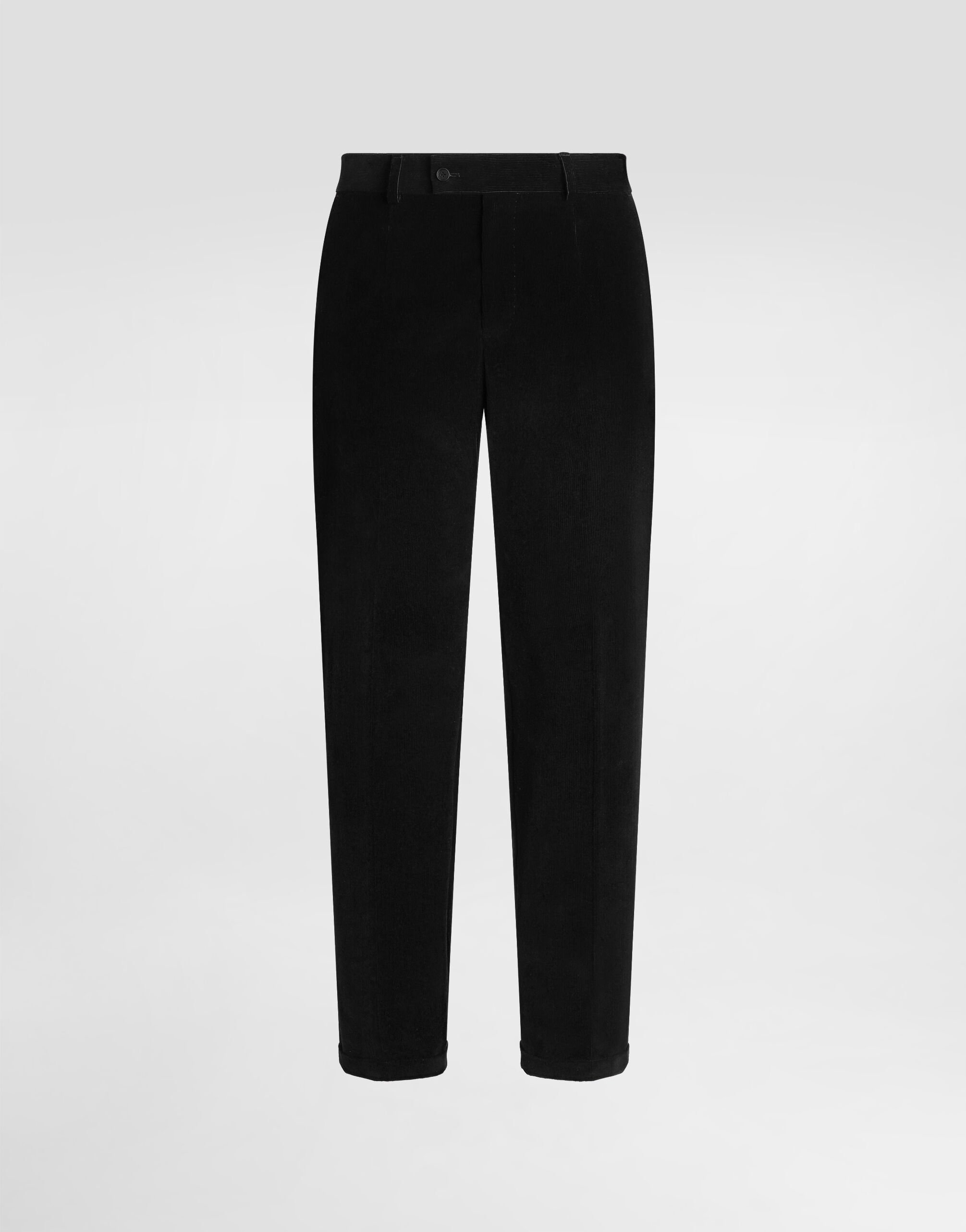パンツ DOLCE & GABBANA PANTS Stretch cotton pants with branded tag in White for Men