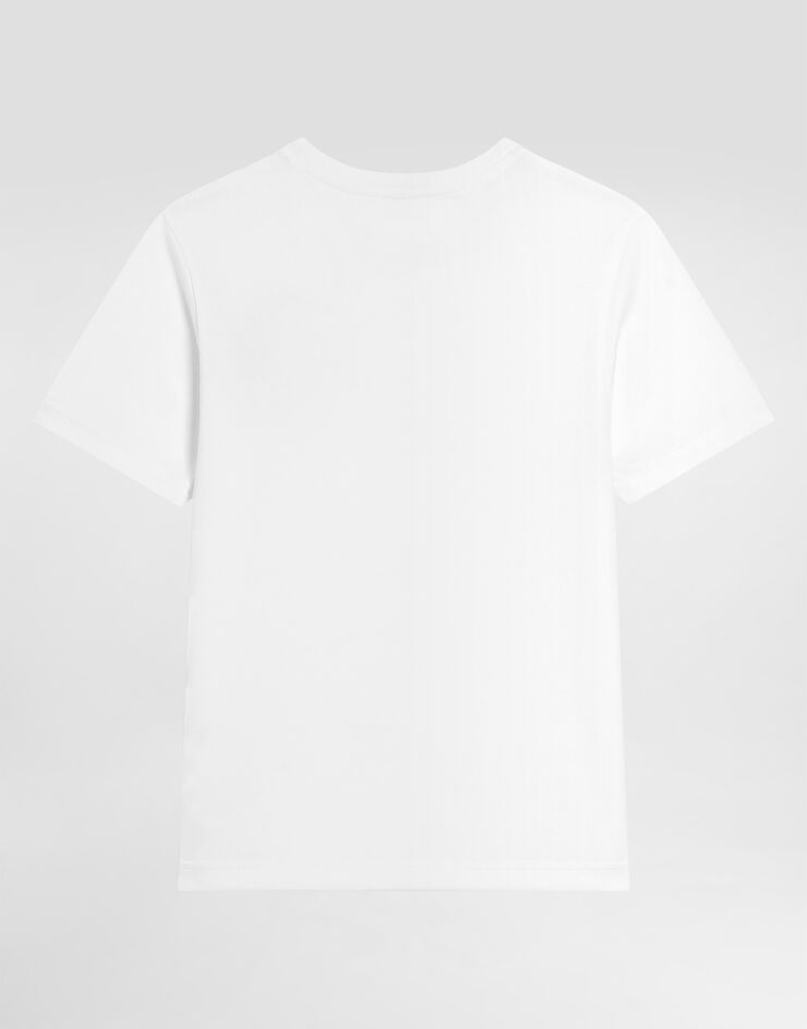 Dolce & Gabbana Jersey t-shirt with patch Dolce & Gabbana Jersey t-shirt with patch White L4JTHUG7P1P
