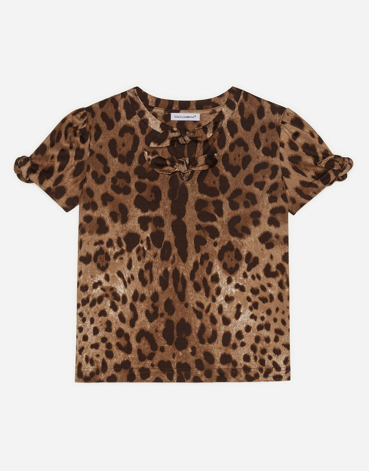 Dolce & Gabbana Jersey top with leopard print Dolce & Gabbana Jersey top with leopard print ANIMAL PRINT L5JTFGFS78S