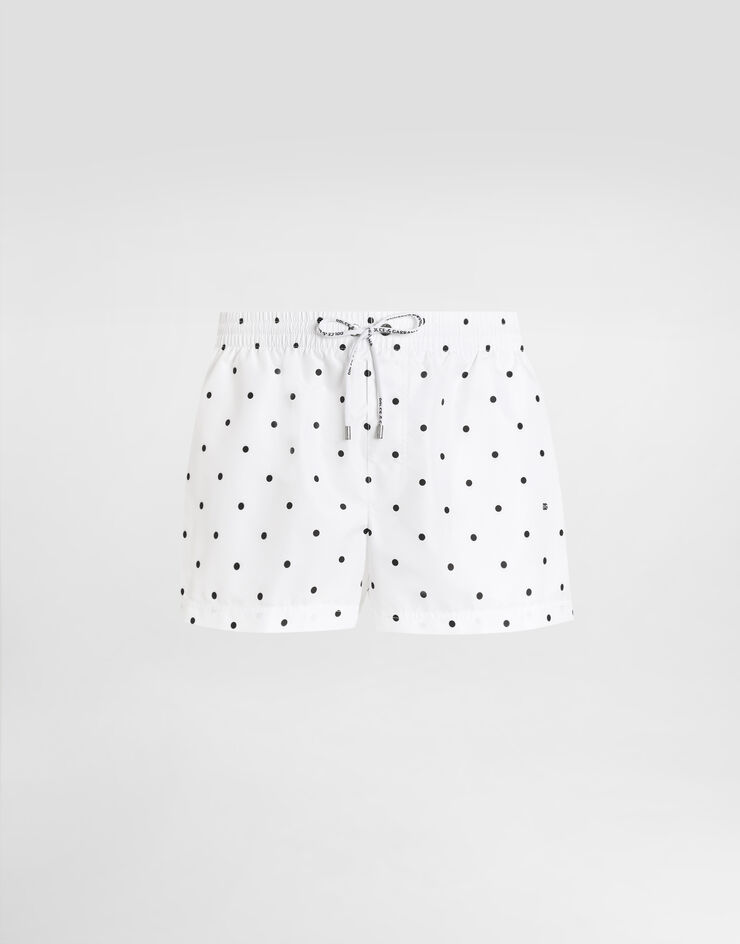 Dolce & Gabbana Polka dot-print short swim boxers Multicolor M4C44TON0DS