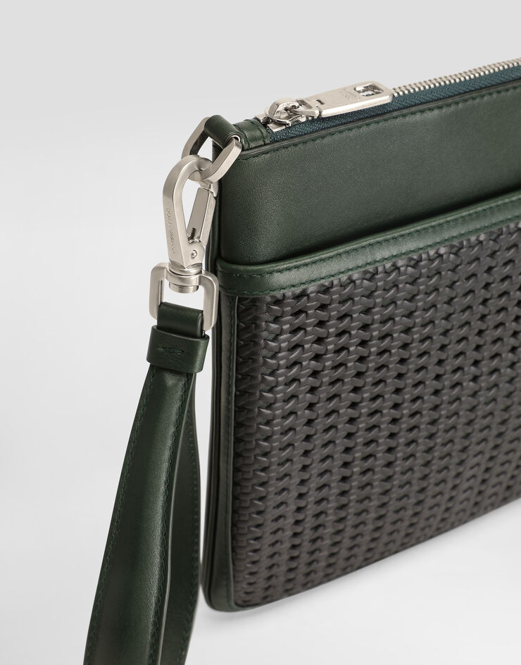 Dolce & Gabbana Plongé woven calfskin necessaire Multicolor BP3294AN419