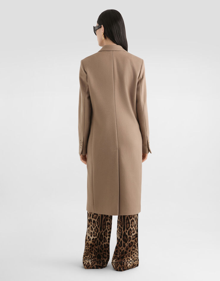 Dolce & Gabbana Leopard-print satin pajama shirt with belt Multicolor F5I89TFSAXY