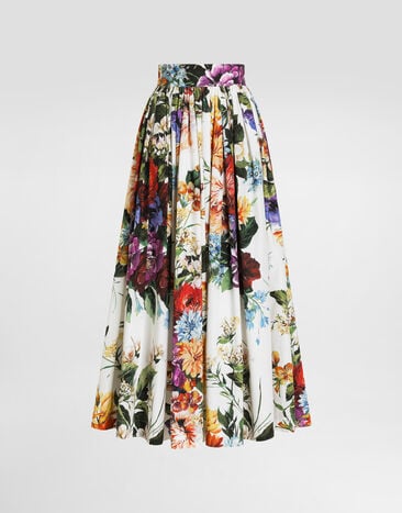 Dolce & Gabbana Rock mit Blumenbouquet-Print Drucken F4C6QTHS5TR