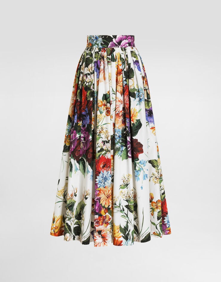 Dolce & Gabbana Rock mit Blumenbouquet-Print Drucken F4C6QTHS5TR