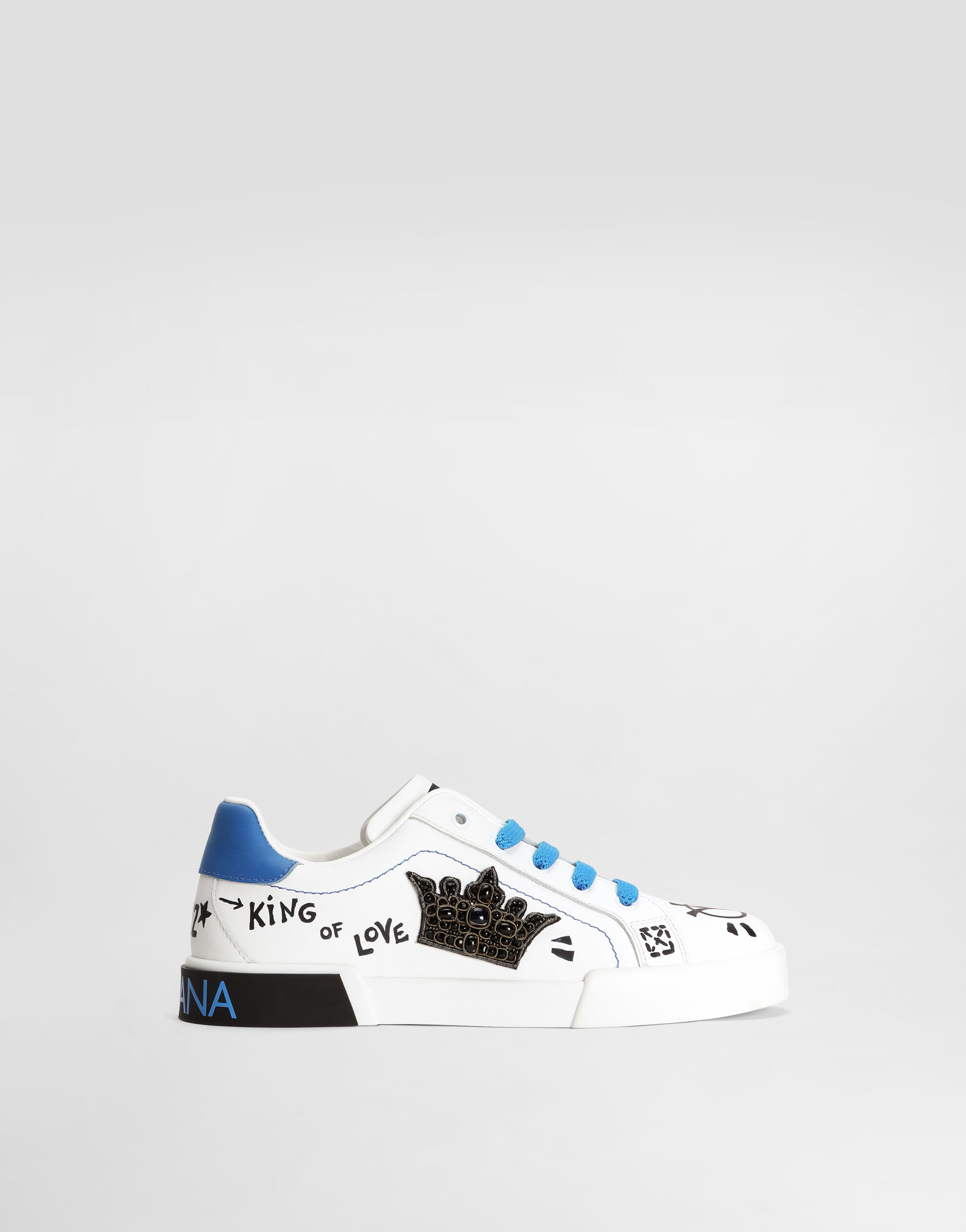 Portofino light nappa calfskin sneakers in Multicolor for Men