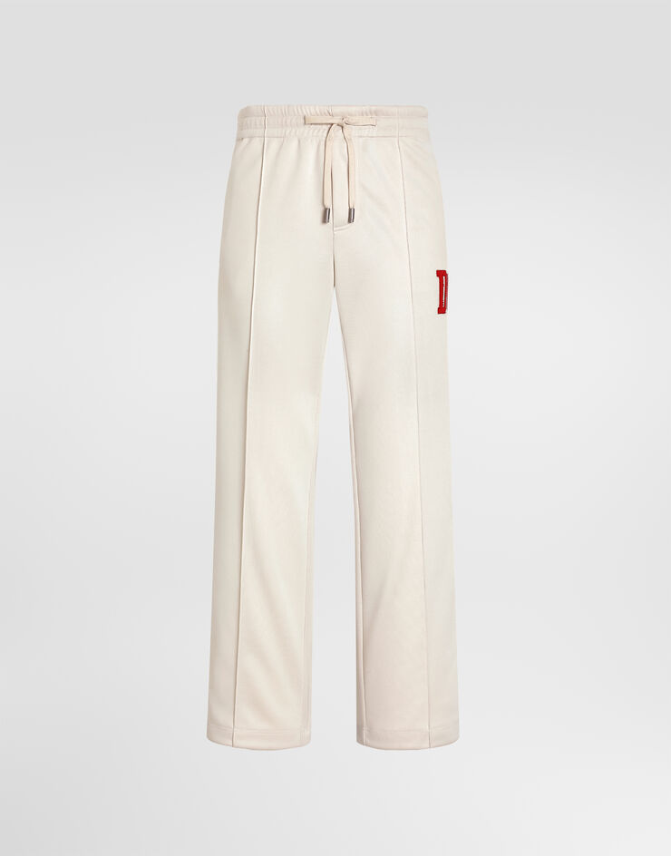 Dolce & Gabbana Technical piqué jogging trousers Dolce & Gabbana Technical piqué jogging trousers Beige GP1P4ZHU7W0