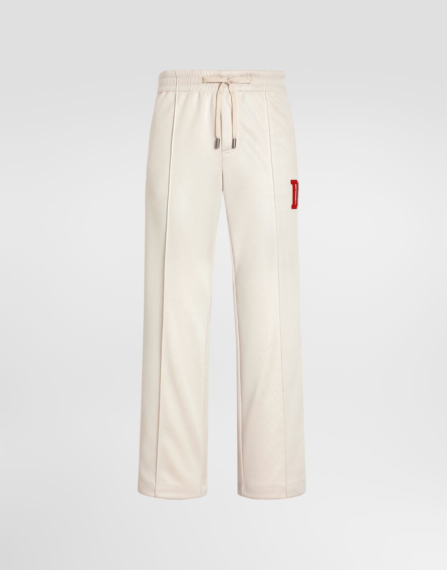 Technical piqué jogging trousers