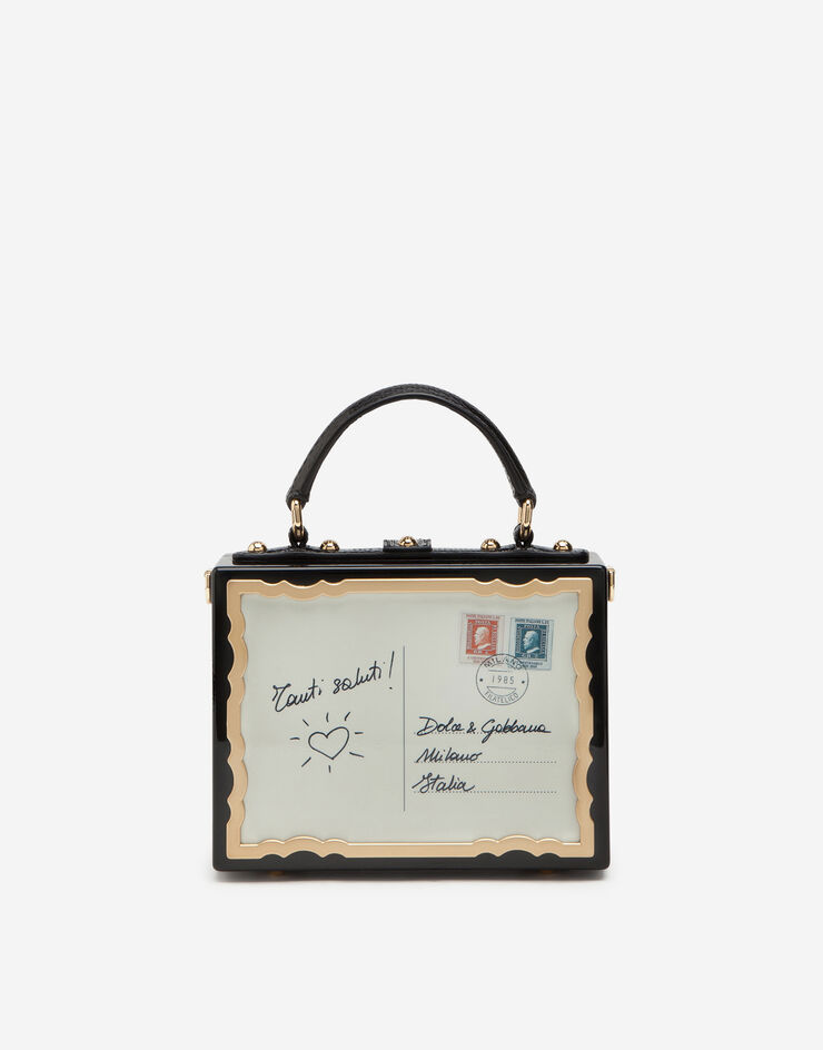 Dolce & Gabbana Postcard Dolce Box bag in lacquered wood Multicolor BB5970AM052