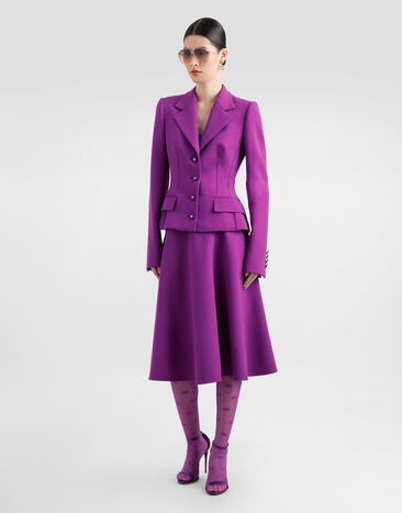 Dolce & Gabbana Dolce double crêpe jacket Purple F27DSTGDC9H