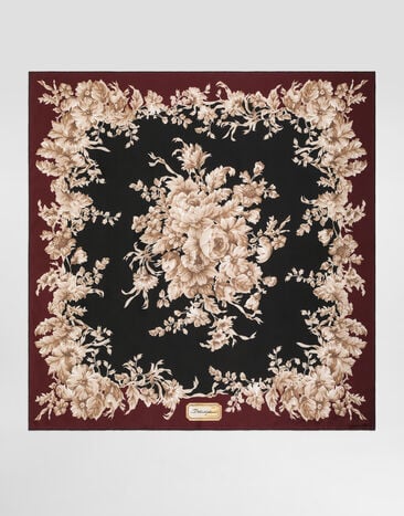 Dolce & Gabbana وشاح من تويل حريري 90x90 مطبعة FN090RGDC9D