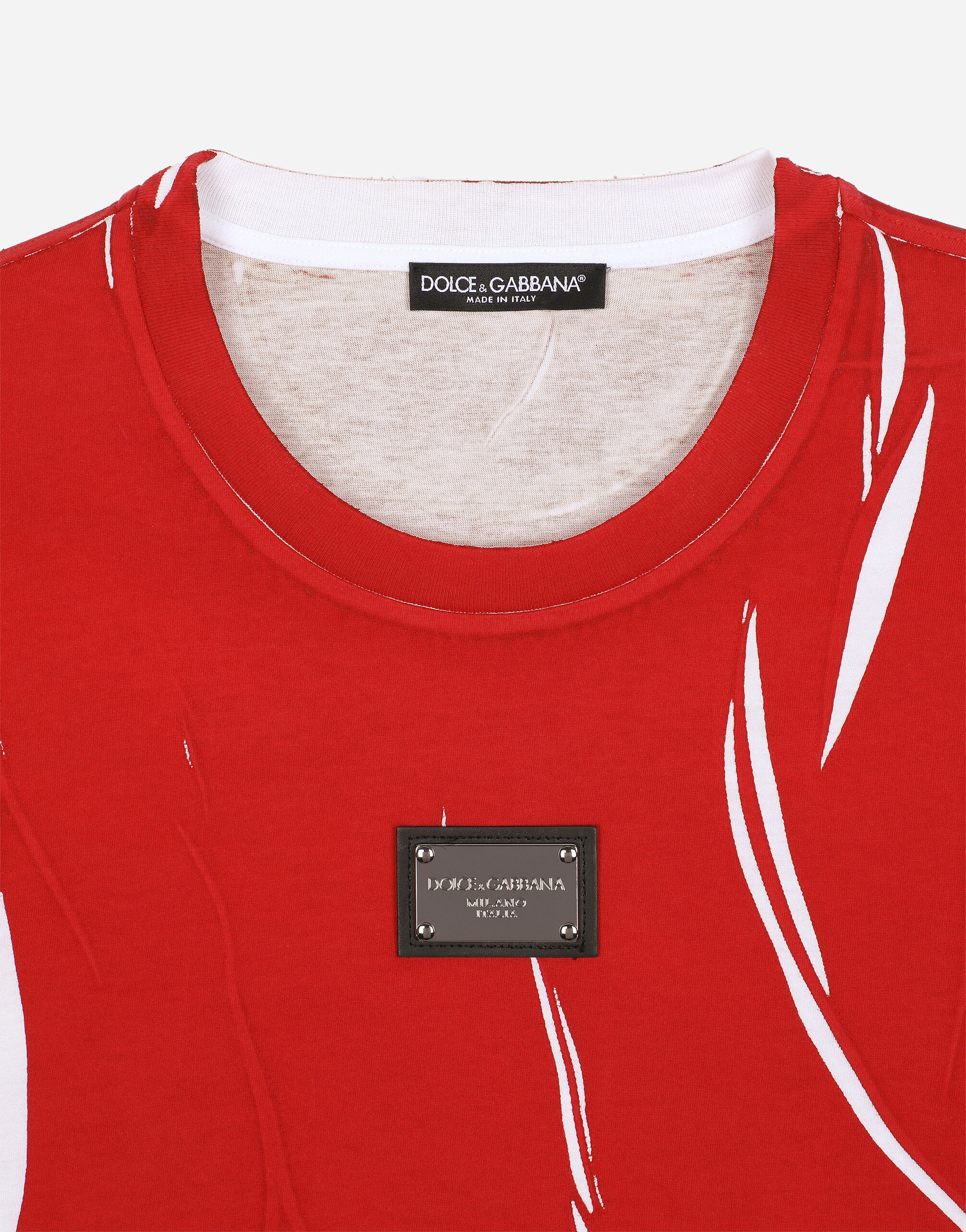 Dolce and gabbana red t shirt sales