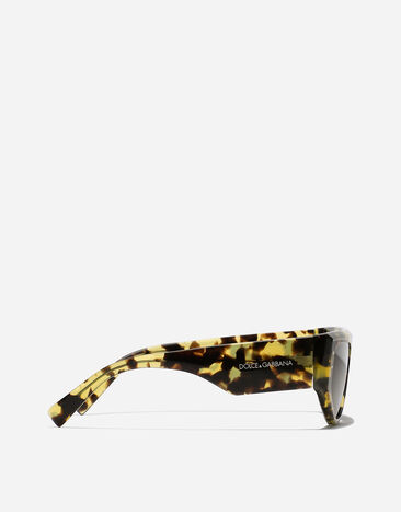 Dolce & Gabbana نظارة شمسية DG Sharped أصفر هافان VG4461VP371
