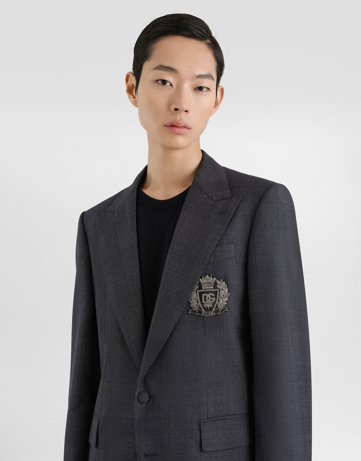 Dolce & Gabbana Single-breasted sicilia light wool glen plaid jacket Dolce & Gabbana Single-breasted sicilia light wool glen plaid jacket Multicolor G2TV4ZFQ2O0