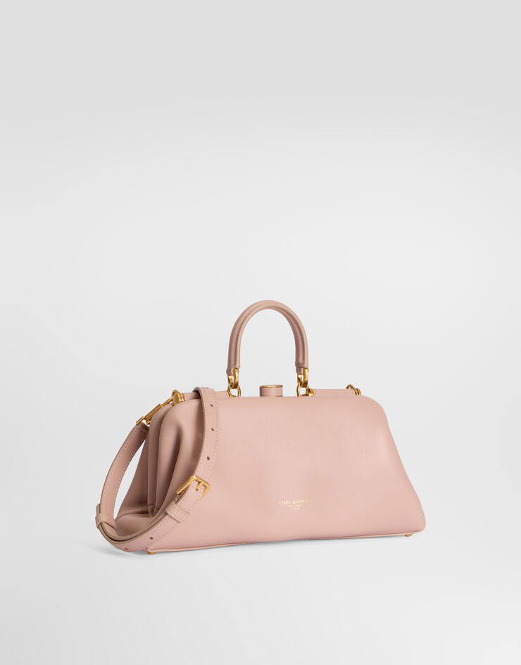 Dolce & Gabbana Handtasche Grandma mittelgroß aus Plongé-Nappaleder Dolce & Gabbana Handtasche Grandma mittelgroß aus Plongé-Nappaleder Puder BB7986BF984