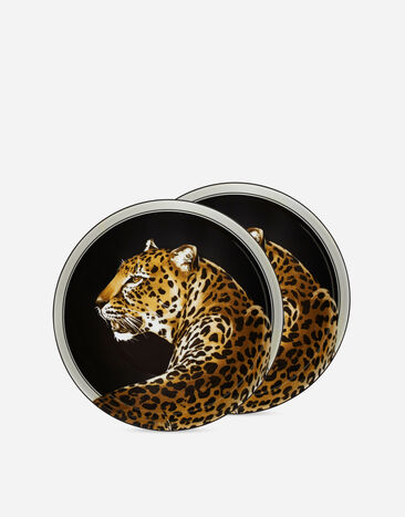 Dolce & Gabbana Set 2 Porcelain Soup Plates Multicolor TC0S05TCA88