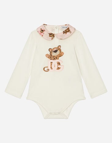 Dolce & Gabbana Bodi de manga larga con estampado baby leo Imprima L2JOZ2G7K6Z