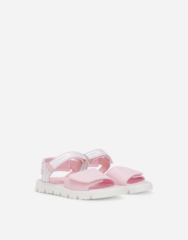 Dolce & Gabbana Technical fabric sandals with DG logo Multicolor DA5061AY233