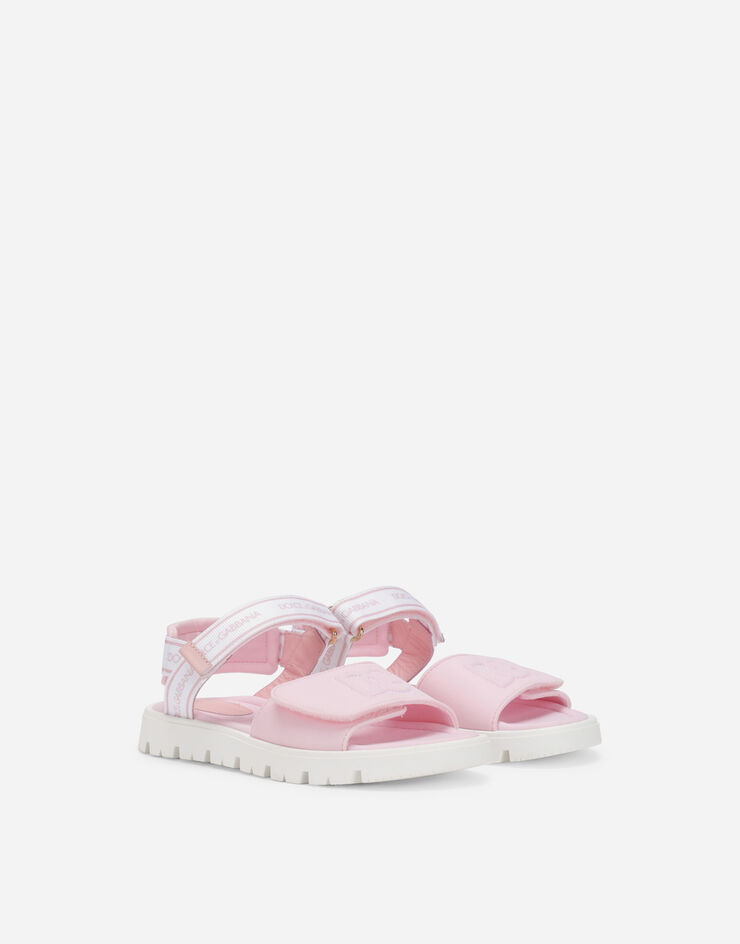 Dolce & Gabbana Technical fabric sandals with DG logo Multicolor DA5061AY233