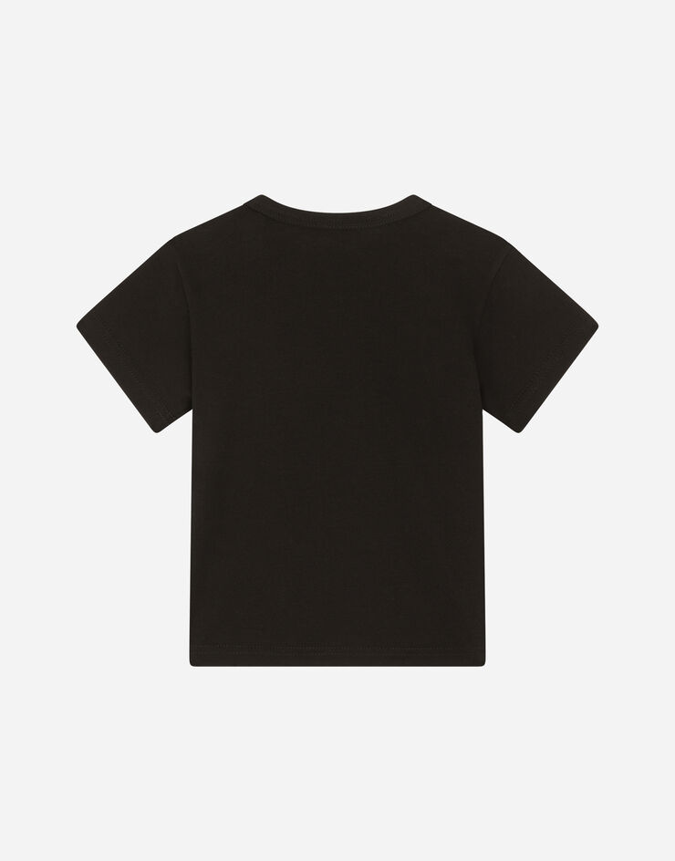 Dolce & Gabbana Cotton t-shirt with logo Black L1JT7TG7OLK