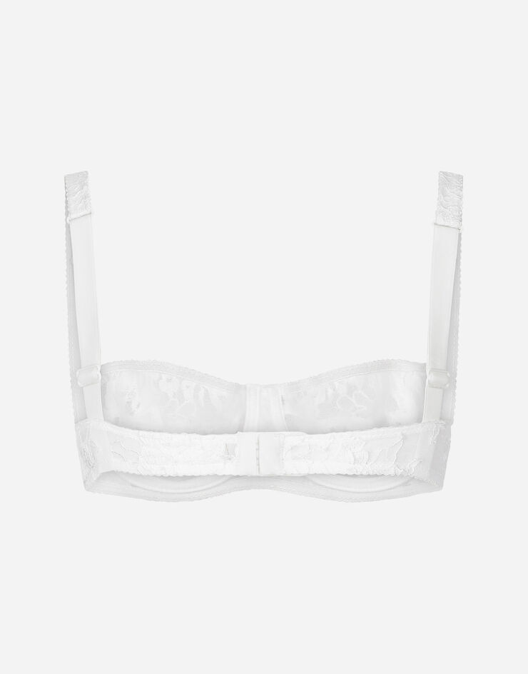 Dolce & Gabbana Reggiseno balconcino in pizzo White O1E96TONO15
