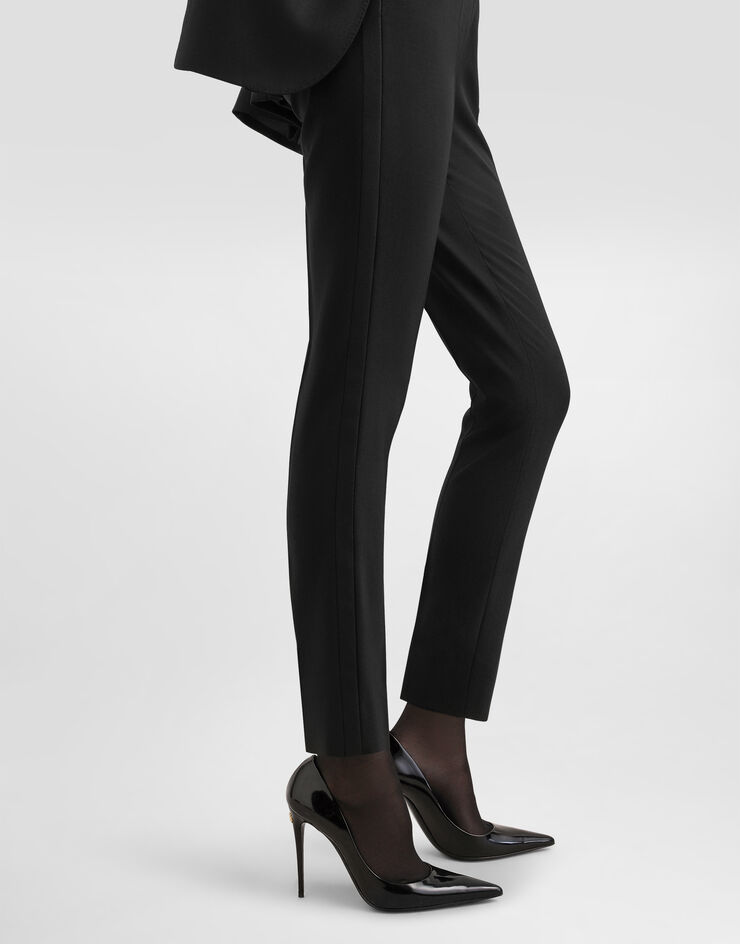 Dolce & Gabbana Bi-stretch twill trousers Dolce & Gabbana Bi-stretch twill trousers Black FTCC8TFUBGC