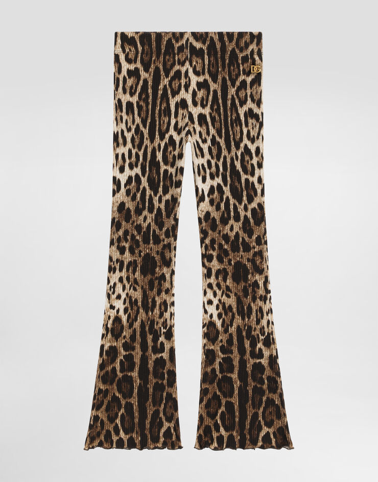 Dolce & Gabbana Leopard-print ribbed trousers Dolce & Gabbana Leopard-print ribbed trousers Print L5JPD8HS7Q6