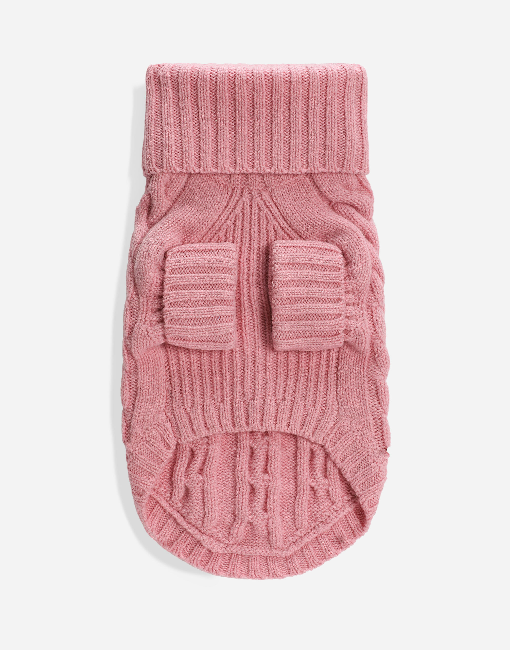 Wool dog sweater in Pink for Men | Dolce&Gabbana® US