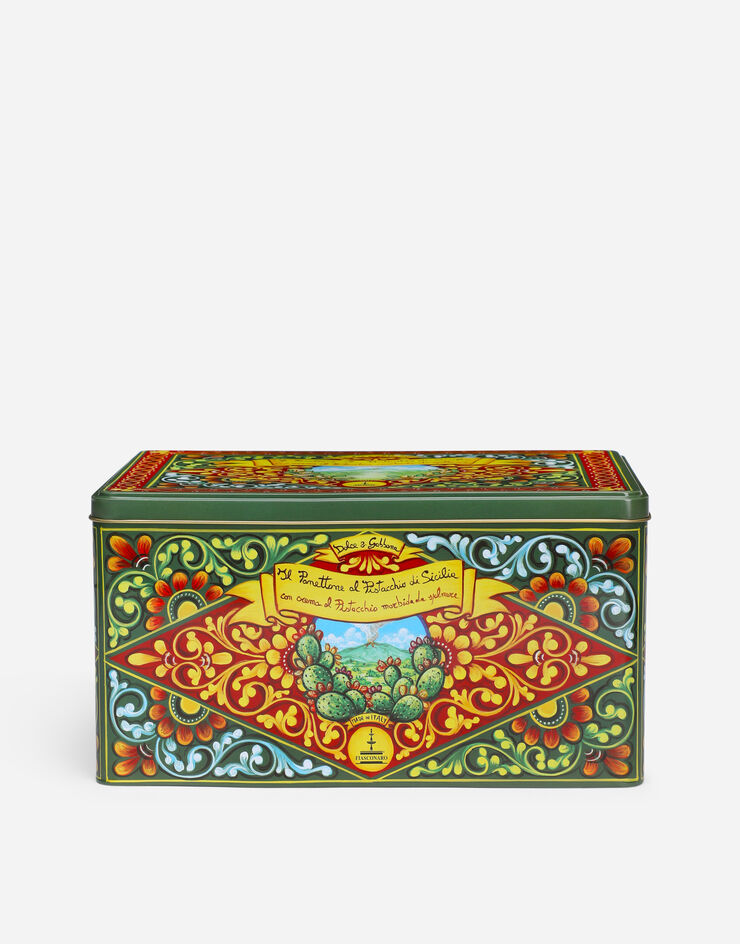 Dolce & Gabbana PANETTONE AL PISTACCHIO DI SICILIA. CON CREMA DI PISTACCHIO MORBIDA DA SPALMARE Vert PN0501GRE20