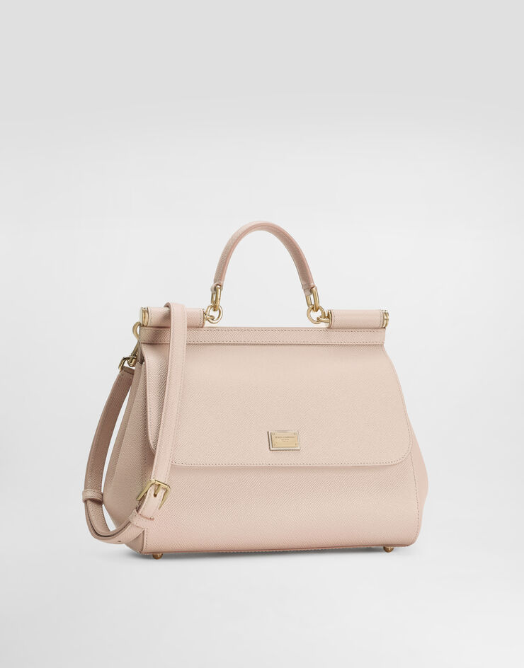 Dolce & Gabbana حقيبة يد Sicily كبيرة وردي BB6002B1001