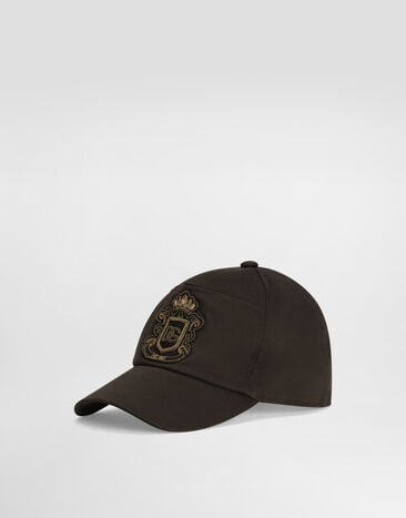 Dolce & Gabbana Cotton gabardine baseball cap Brown GH931ZFUFKQ