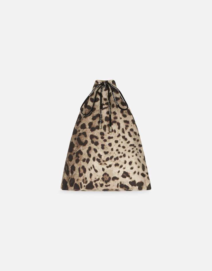Dolce & Gabbana Mid-length swim trunks with leopard print Animal Print M4E47TONO07