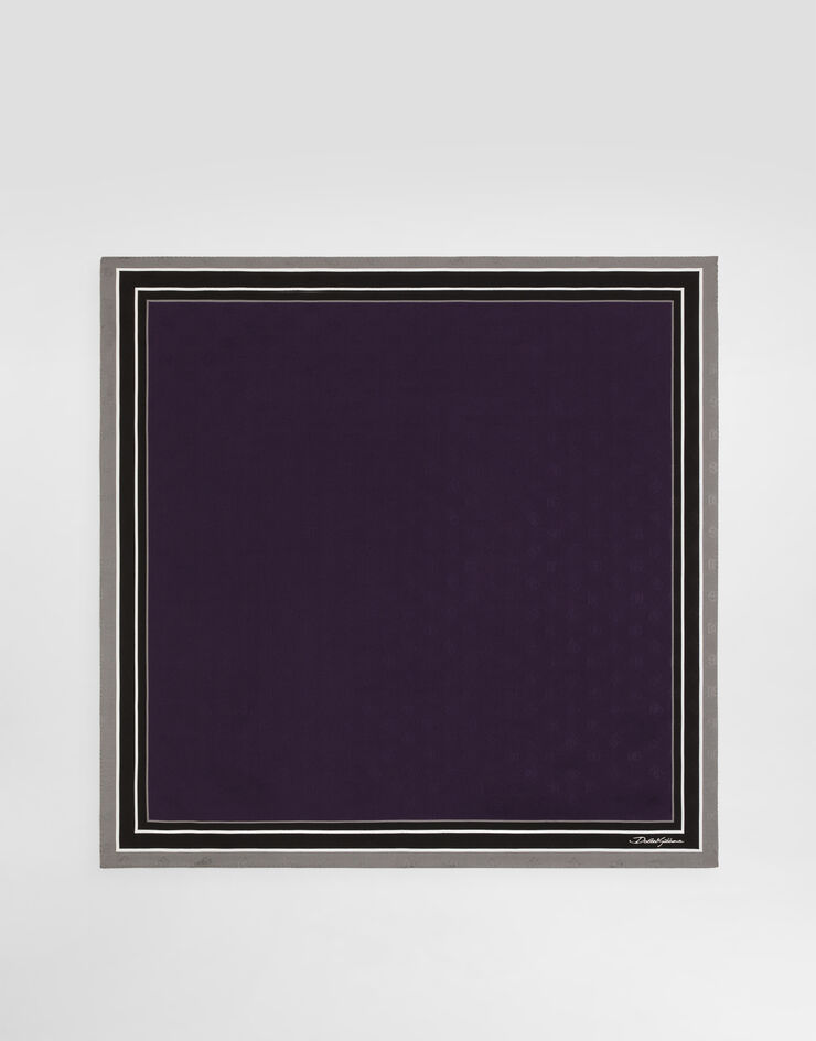 Dolce & Gabbana Silk jacquard scarf 70x70 Multicolor GQ348EG0JSF