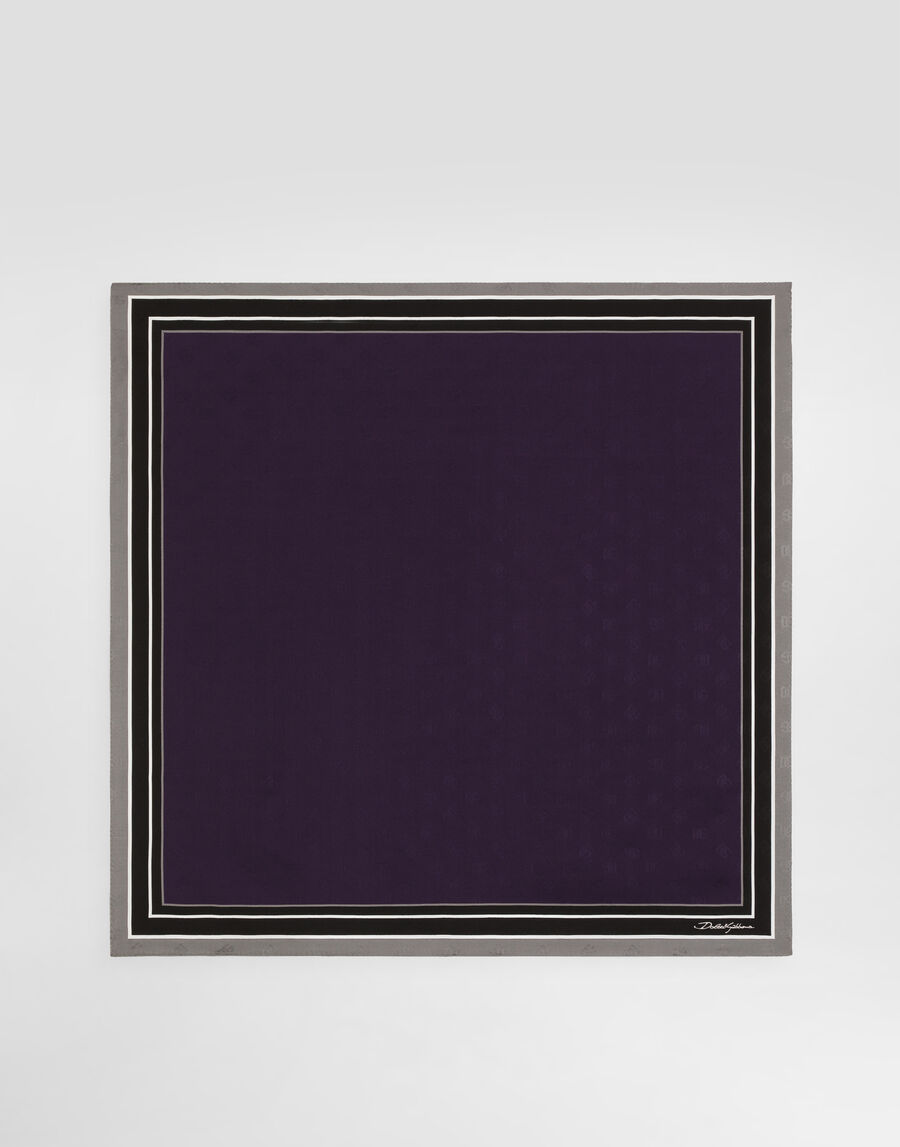 Silk jacquard scarf 70x70