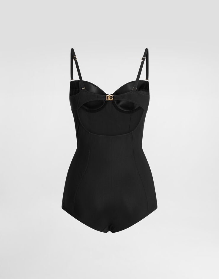 Dolce & Gabbana 平杯式连体泳衣 黑 O9A13JONO12