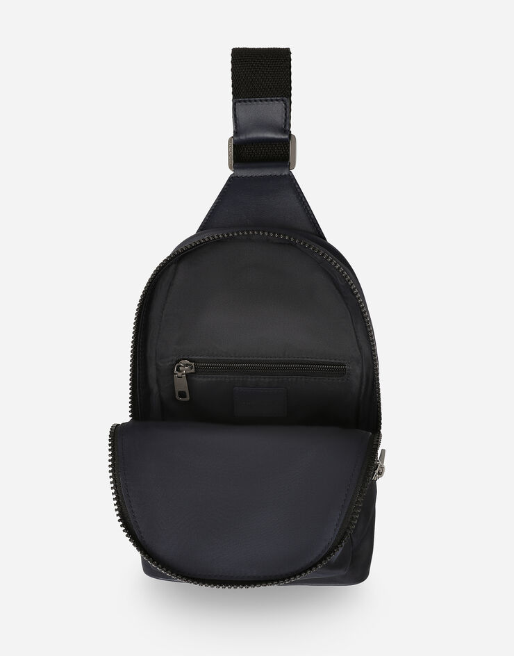 Dolce & Gabbana Nylon crossbody backpack Blue BM2295AG182