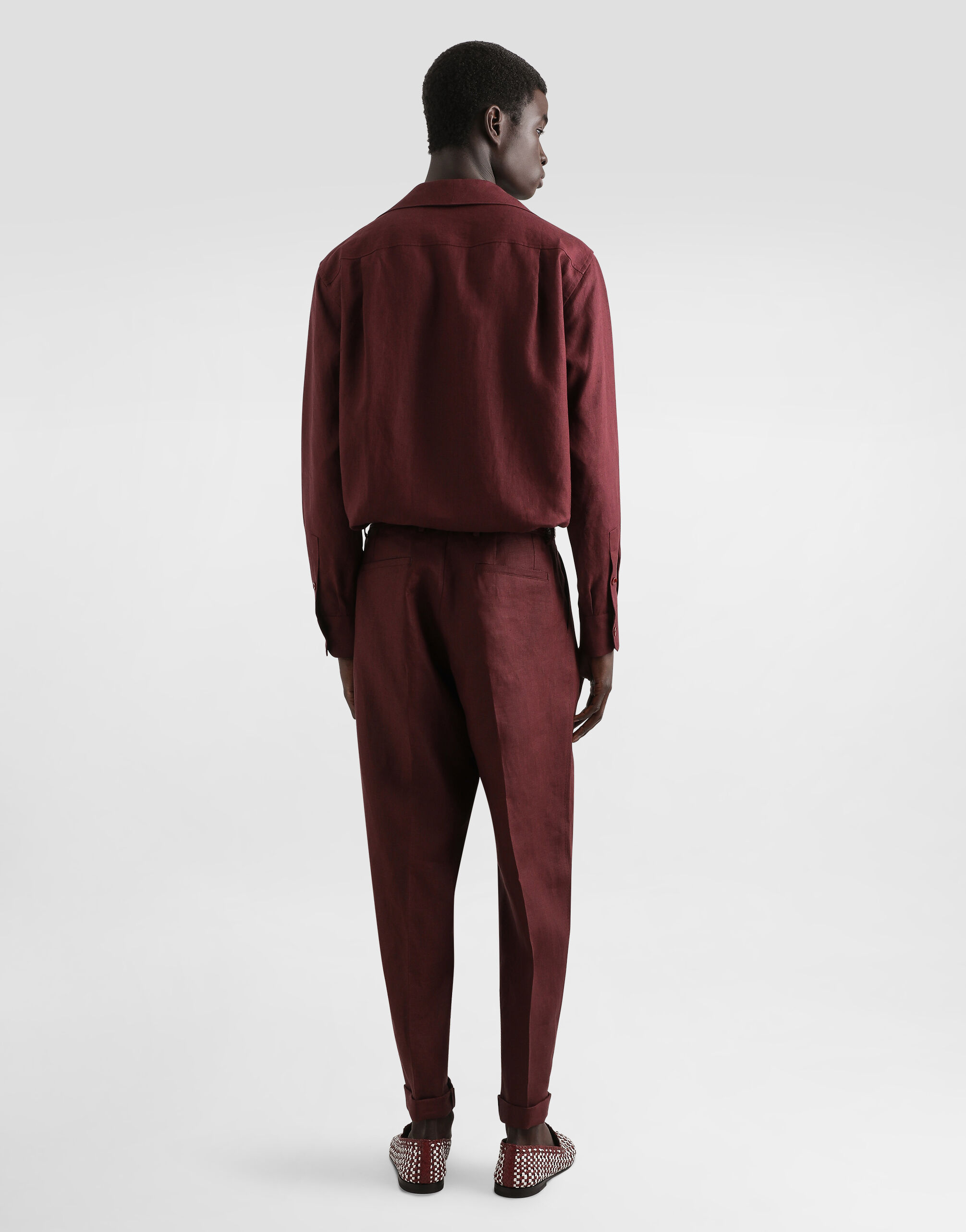 Long-sleeved linen shirt - thumbnail 3